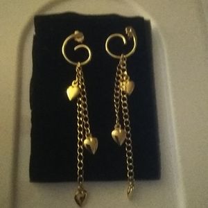 AVON Sleek Goldtone Earrings